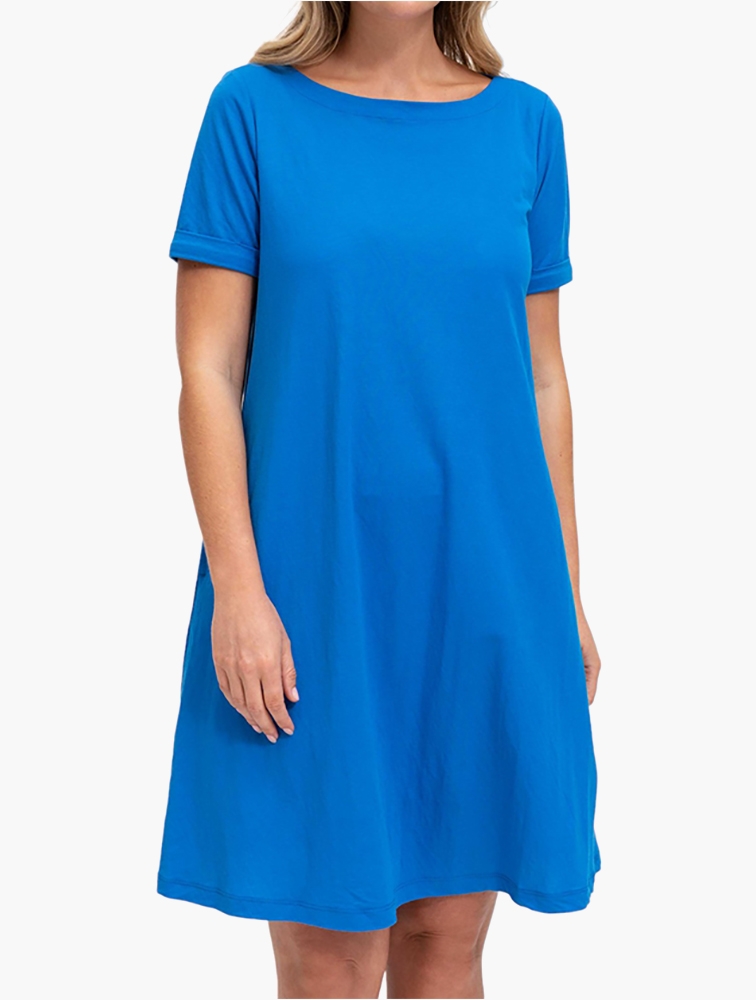 MyRunway Shop Woolworths Royal Blue Viscose Blend T shirt Dress